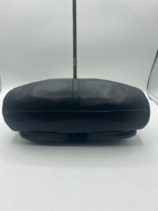 Coach Black Leather Shoulder Bag with Gold Hardware - Picture 3 of 16